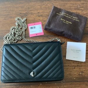 kate spade ♠️ amelia chain wallet crossbody clutch